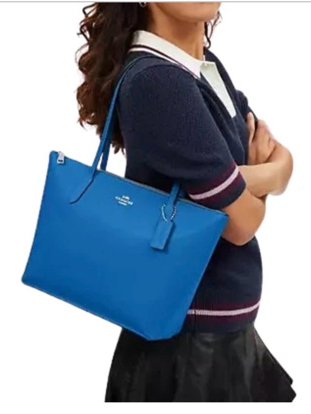 *pre-loved* Vintage COACH city tote with zipper - Picture 8 of 8